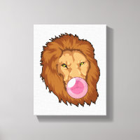 Lion with Bubble gum