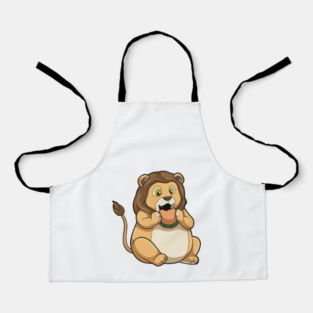 Lion with Burger Apron (Front)