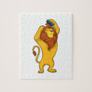 Lion with Comb Jigsaw Puzzle