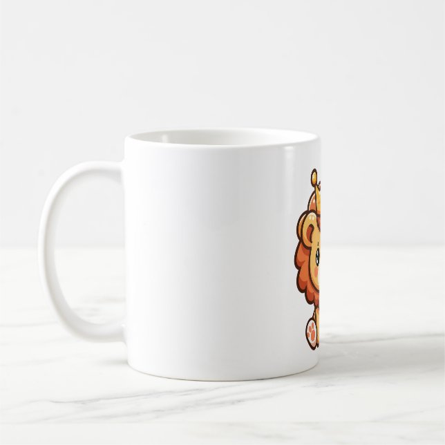 Lion with crown coffee mug (Left)