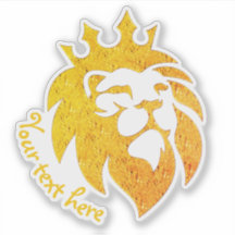 Lion With Crown - Gold Style 1