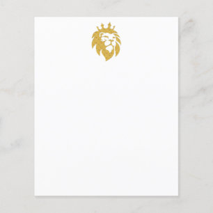 Lion With Crown - Gold Style 1
