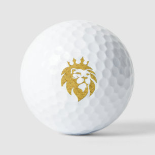 Lion With Crown - Gold Style 1 Golf Balls