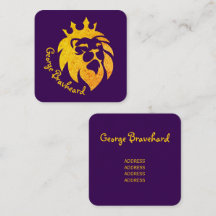 Lion With Crown - Gold Style 1