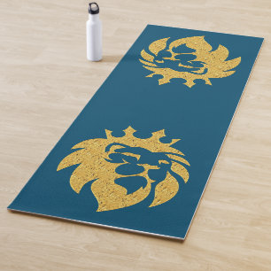 Lion With Crown - Gold Style 1 Yoga Mat