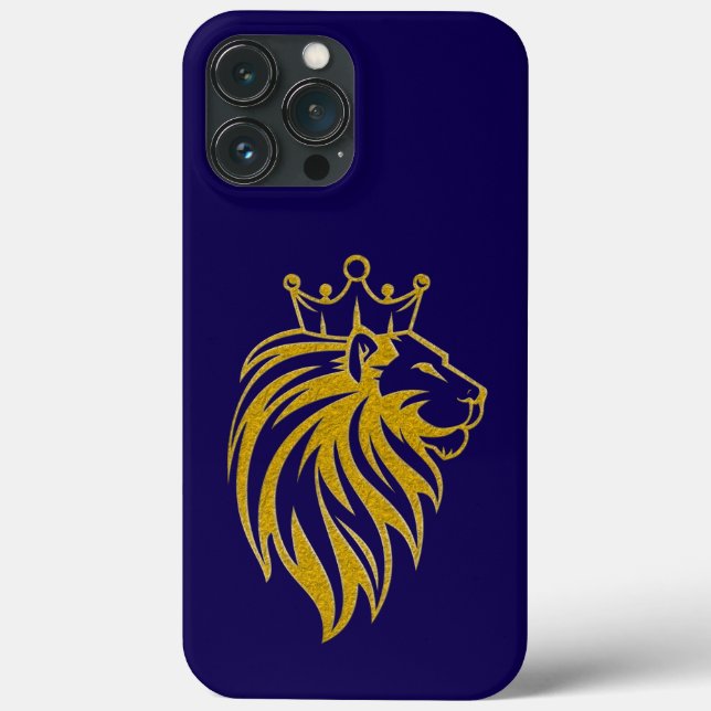 Lion With Crown - Gold Style 2 Case-Mate iPhone Case (Back)