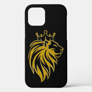 Lion With Crown - Gold Style 2 iPhone 12 Pro Case
