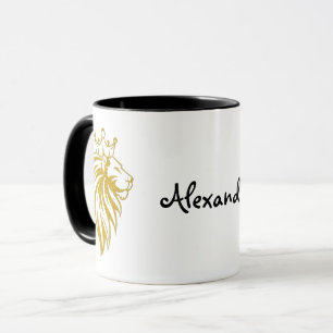 Lion With Crown - Gold Style 2 Mug