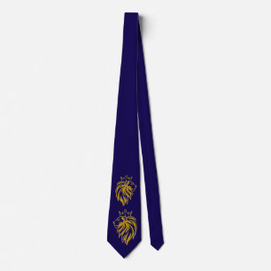 Lion With Crown - Gold Style 2 Tie