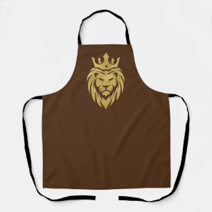 Lion With Crown - Gold Style 3 Apron