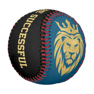 Lion With Crown - Gold Style 3 Baseball