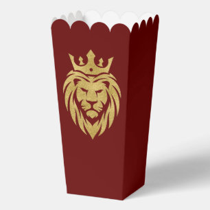 Lion With Crown - Gold Style 3 Favor Box