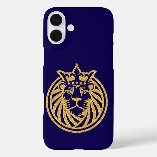 Lion With Crown - Gold Style 4 Case-Mate iPhone Case (Back)