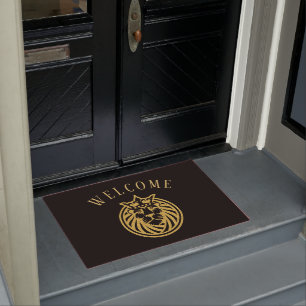 Lion With Crown - Gold Style 4 Doormat