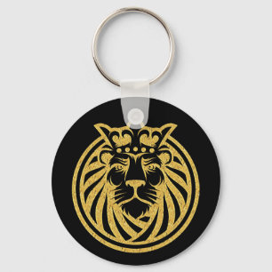 Lion With Crown - Gold Style 4 Keychain