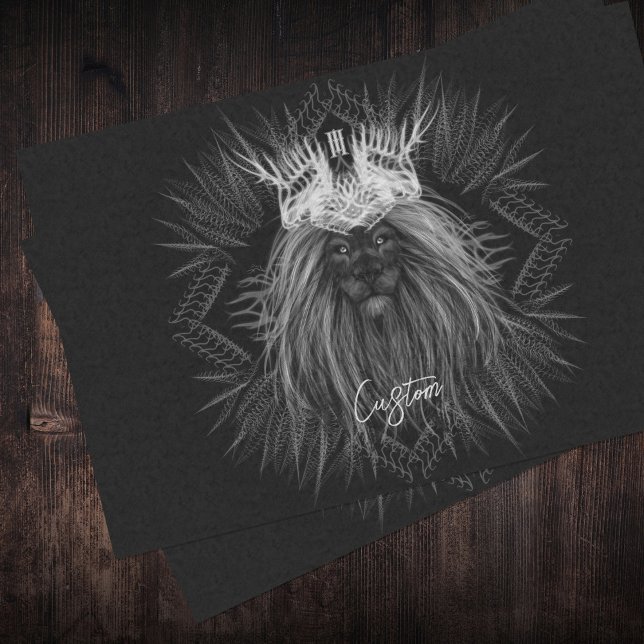 Lion with Crown Monogram Tissue Paper (Creator Uploaded)