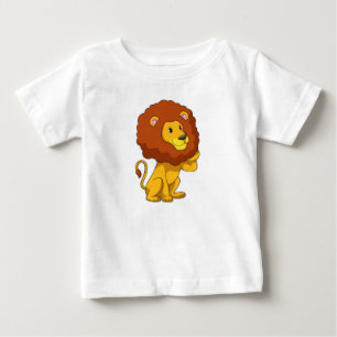 Lion with Curls Baby T-Shirt