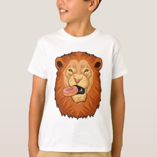 Lion with Donut T-Shirt