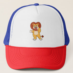 Lion with Heart Trucker Hat