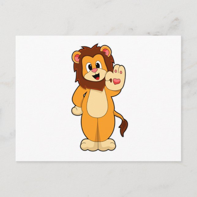 Lion with Mane Postcard (Front)