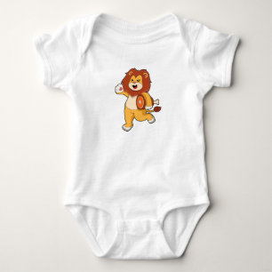 Lion with Meat Baby Bodysuit