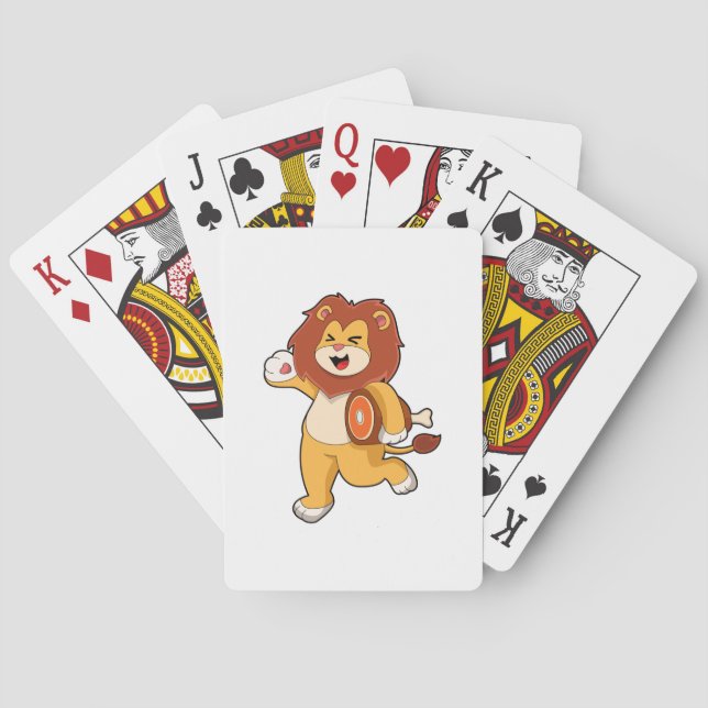Lion with Meat Playing Cards (Back)