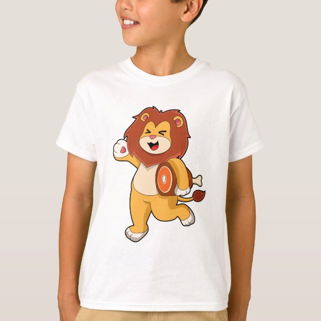 Lion with Meat T-Shirt (Front)