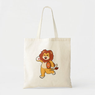 Lion with Meat Tote Bag