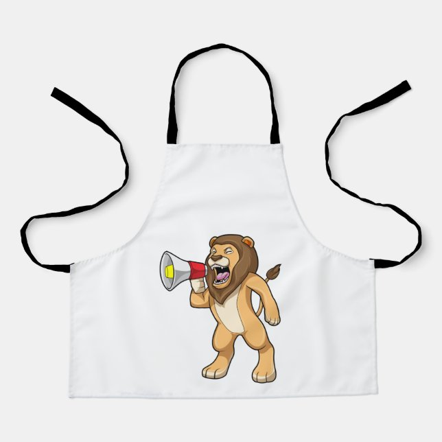 Lion with Microphone Apron (Front)