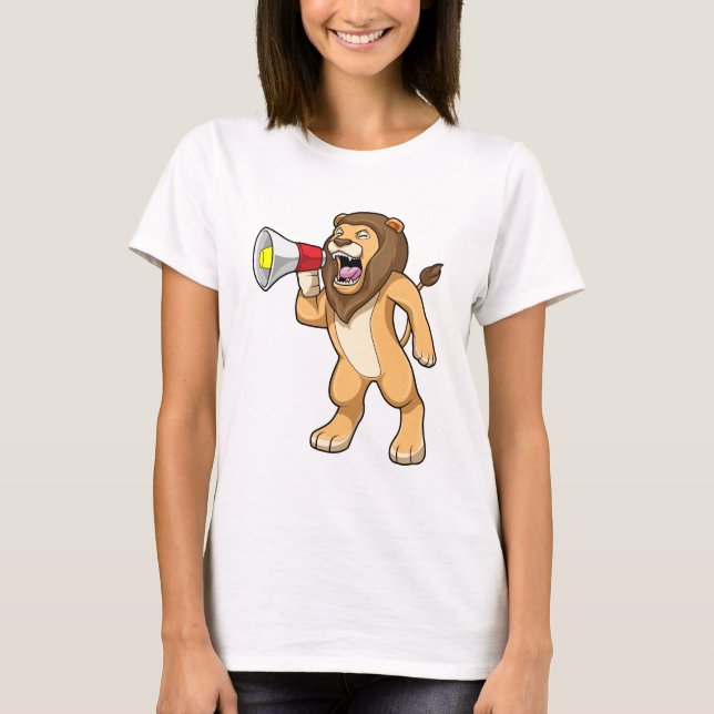 Lion with Microphone T-Shirt (Front)