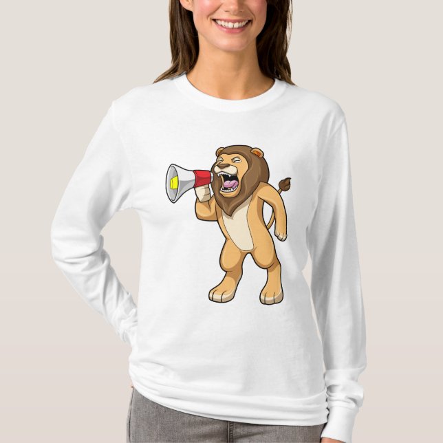 Lion with Microphone T-Shirt (Front)