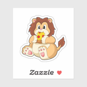 Lion with Piece of Salami Pizza.PNG
