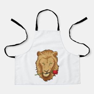 Lion with Rose Apron