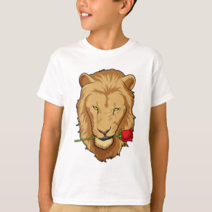 Lion with Rose T-Shirt