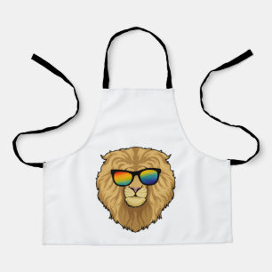 Lion with Sunglasses Apron
