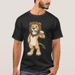 Lion with Toothbrush T-Shirt