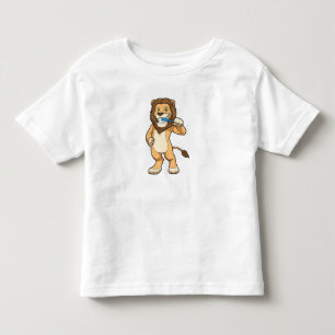 Lion with Toothbrush Toddler T-shirt