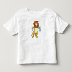 Lion with Towel for Shower Toddler T-shirt