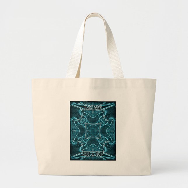Lion wits large tote bag (Front)