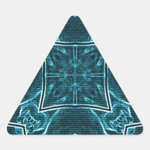 Lion wits triangle sticker