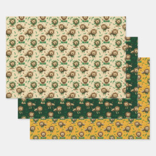 Lion Wrapping Paper Sheet