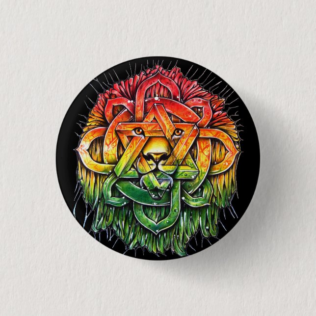 Lion Zion Button - M1 (Front)