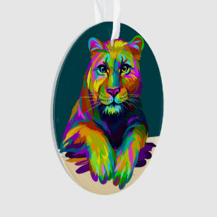 Lioness Acrylic Ornament