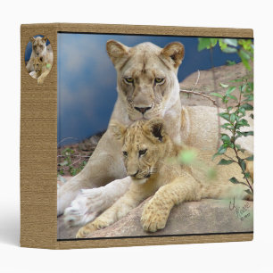 Lioness and Cub Binder