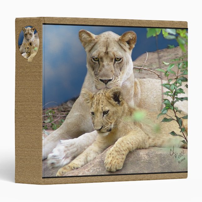 Lioness and Cub Binder (Front/Spine)