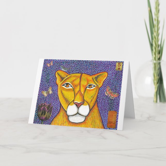 lioness Greeting Card (Front)