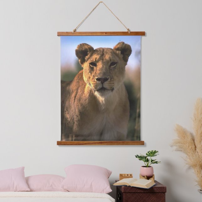 Lioness Lion Lovers Hanging Tapestry (Bedroom)