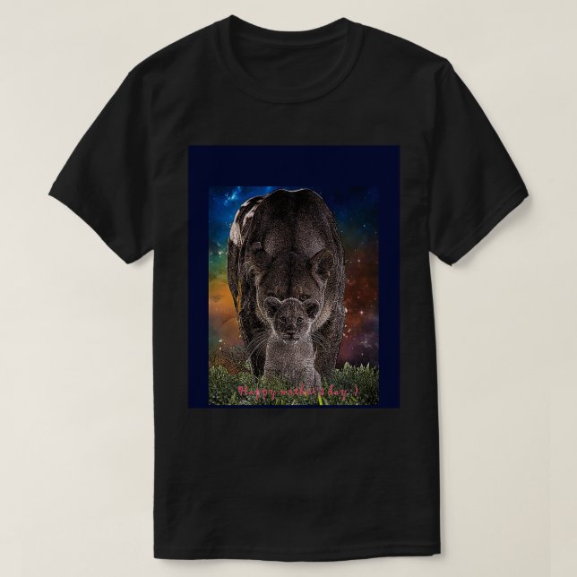 Lioness Mothers Day gift for mom Graphic  T-Shirt (Design Front)