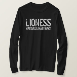 Lioness Personalized Black Women’s Long Sleeve T-Shirt