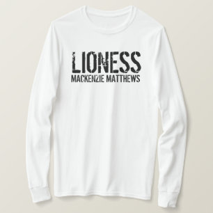 Lioness Personalized Women’s Long Sleeve T-Shirt